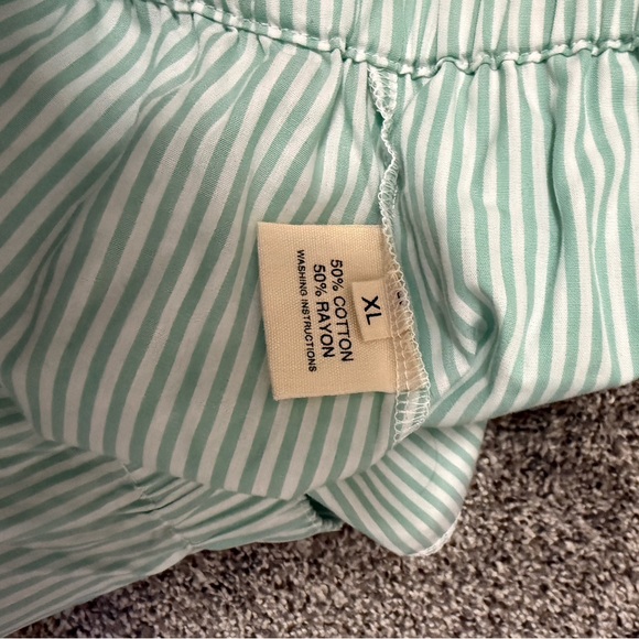 Parke Striped Boxer Shorts XL NWOT Green and White - Picture 4 of 4
